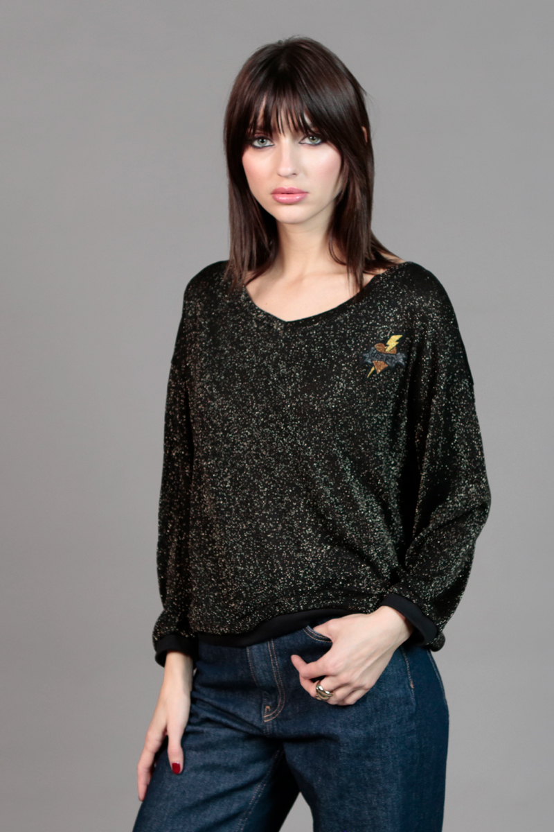 PULL  LUREX HEART