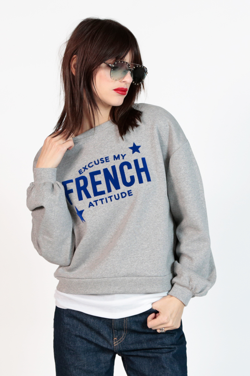 SWEAT  SHIRT LUREX FRENCH